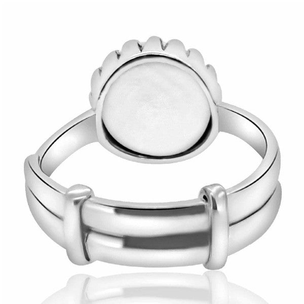 Female 90 Silver Moti Ring, 7 at best price in New Delhi | ID: 22963003333