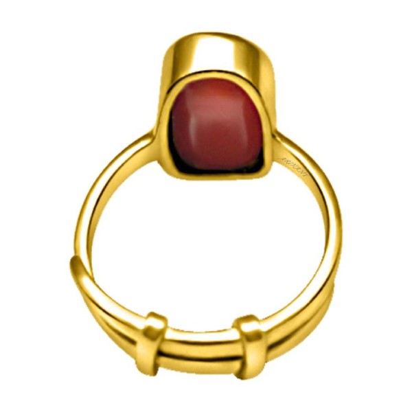 Buy Lucky Gem Single Red Coral Stone Ring | Lucky Gem Single Red Coral  Stone Ring Price, Benefits, Colours - Dhaiv.com