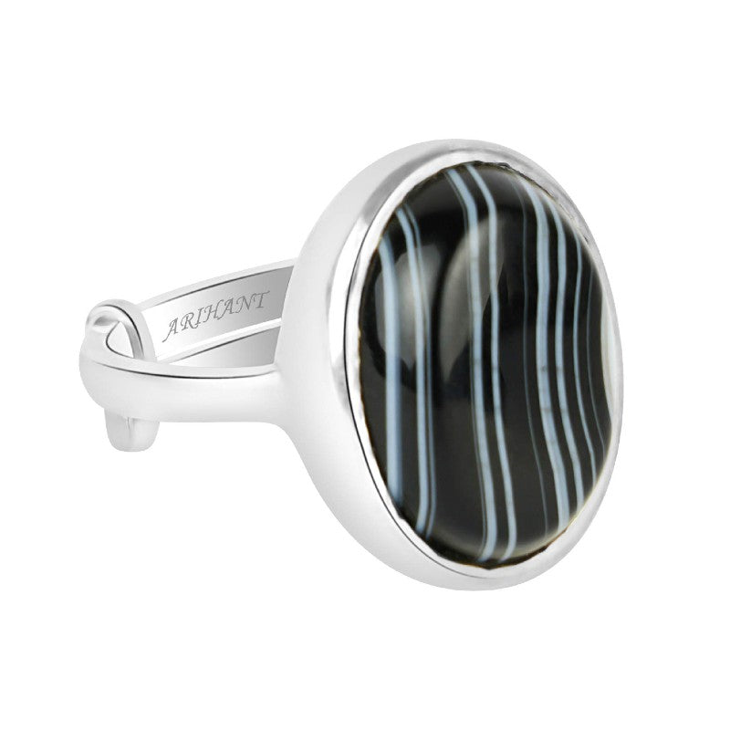 Sulemani Hakik 11.25 Ratti Natural & Certified Astrological Gemstone Silver(925) Bezel Setting Ring