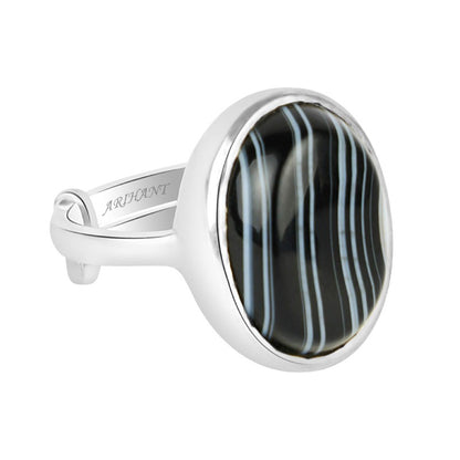 Sulemani Hakik 11.25 Ratti Natural & Certified Astrological Gemstone Silver(925) Bezel Setting Ring