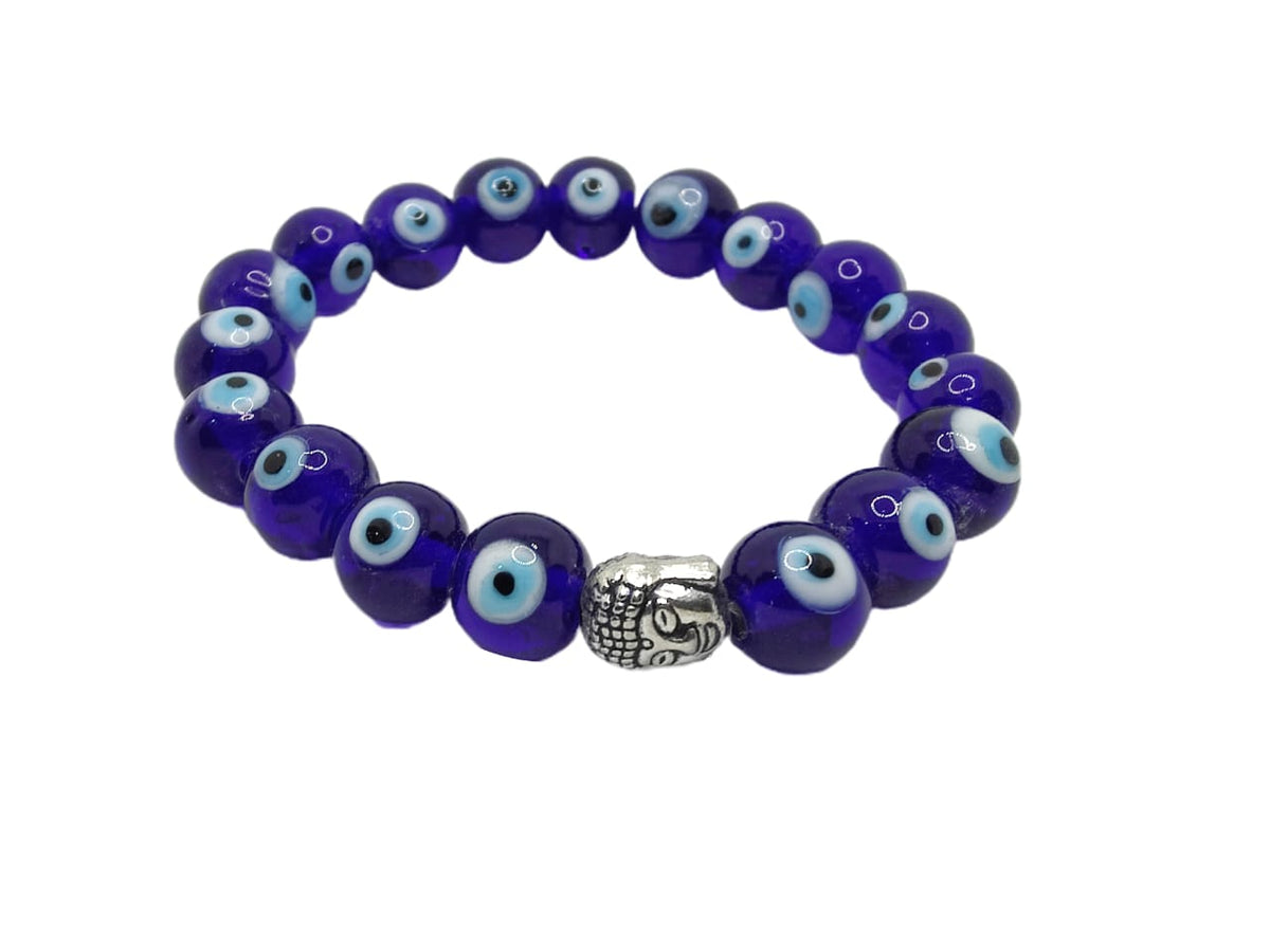 Arihant Gems & Jewels Reiki/Yoga Healing Distance Charm Evil Eye Bracelet | Astrological Gemstone | Positive Effect | Unisex Both for Men & Women